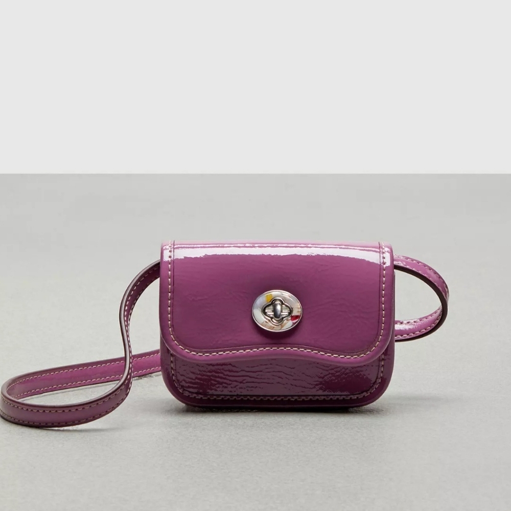 Nwt Coachtopia Mini Wavy Wallet in patent Coachtopia Lthr
